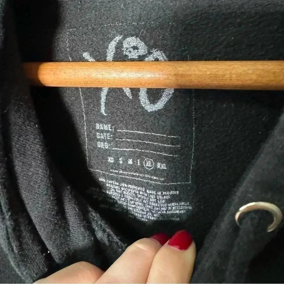 NAV XO the Weeknd Good Intentions Black  Yellow Smiley hoodie XL - Picture 4 of 5